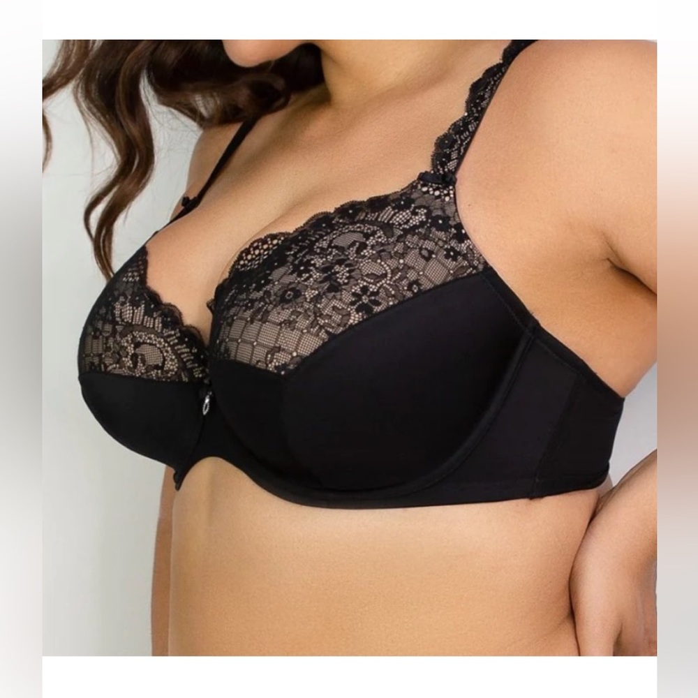 New Curvy CoutureTulip Lace Push Up Bra